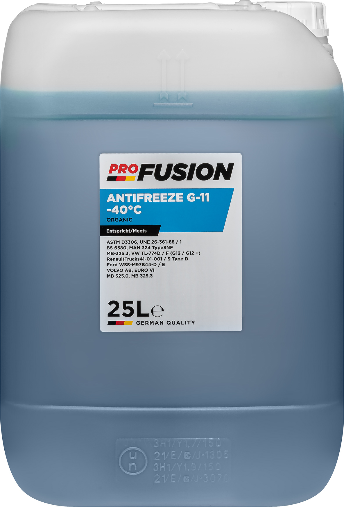 Охолоджувальна рідина ПРОФ'ЮЖЕН G11, готова, синій, -40°С, 25 л (PRO40G11/25)